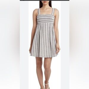 French Connection linen blend, lined, tie back sundress size 6